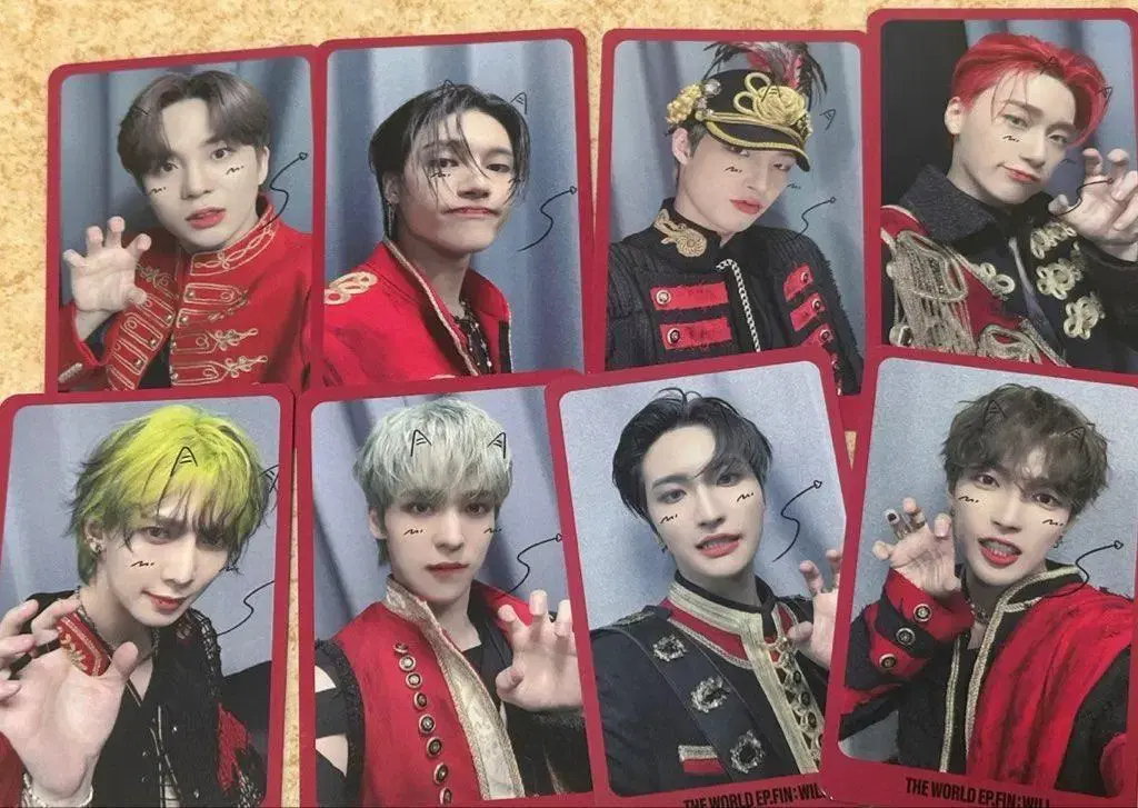 에이티즈 가요대제전 포카 양도 wts ateez pc  포카 1set 운